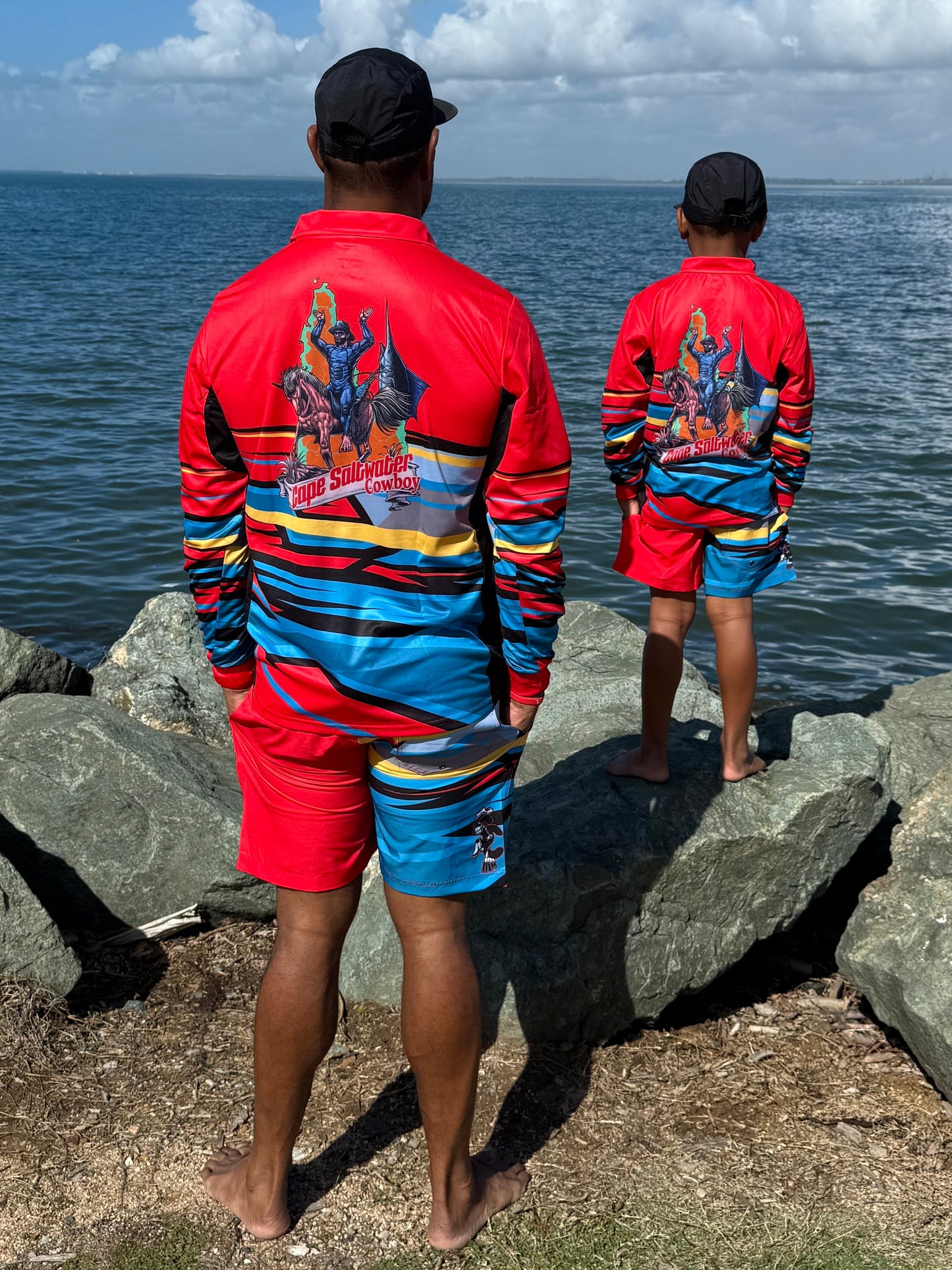 Youth Unisex Fishing Set: Shirt & Shorts – Reef Raider Edition