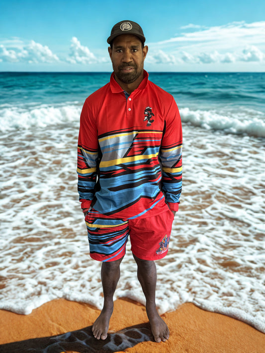 Adult Unisex Fishing Set: Shirt & Shorts – Reef Raider Edition