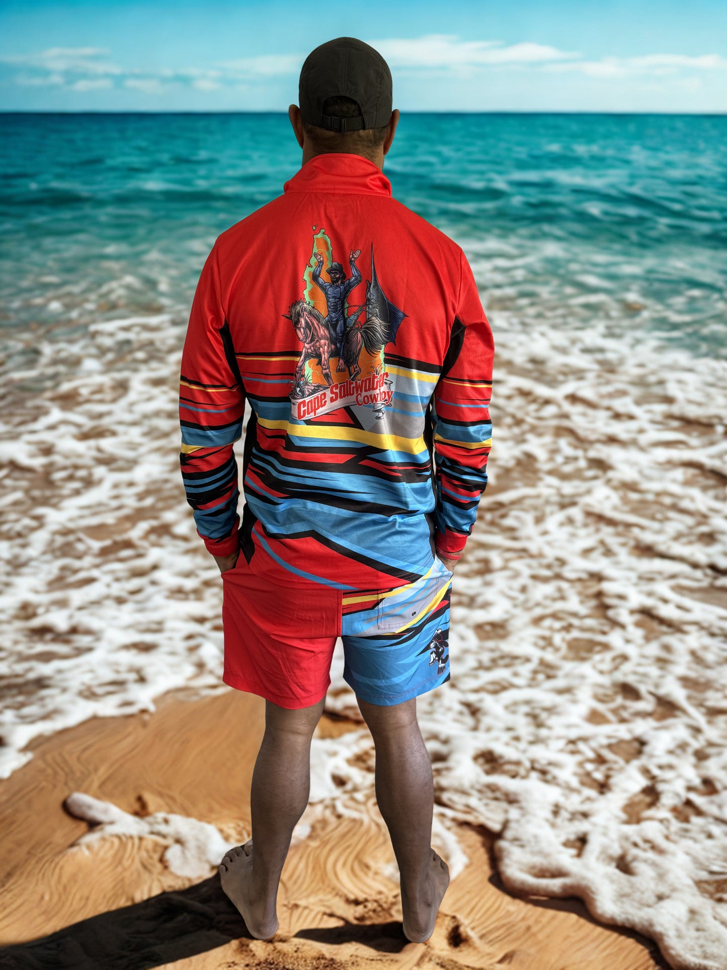 Adult Unisex Fishing Set: Shirt & Shorts – Reef Raider Edition